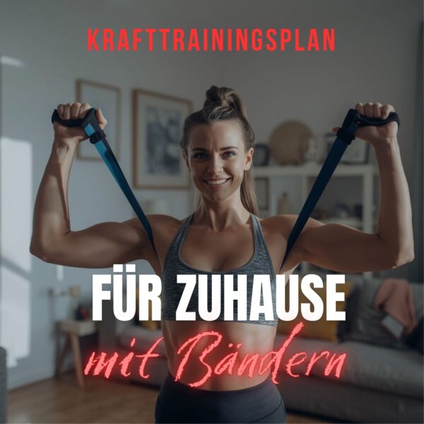 Krafttrainingsplan für Zuhause mit Bändern für Frauen